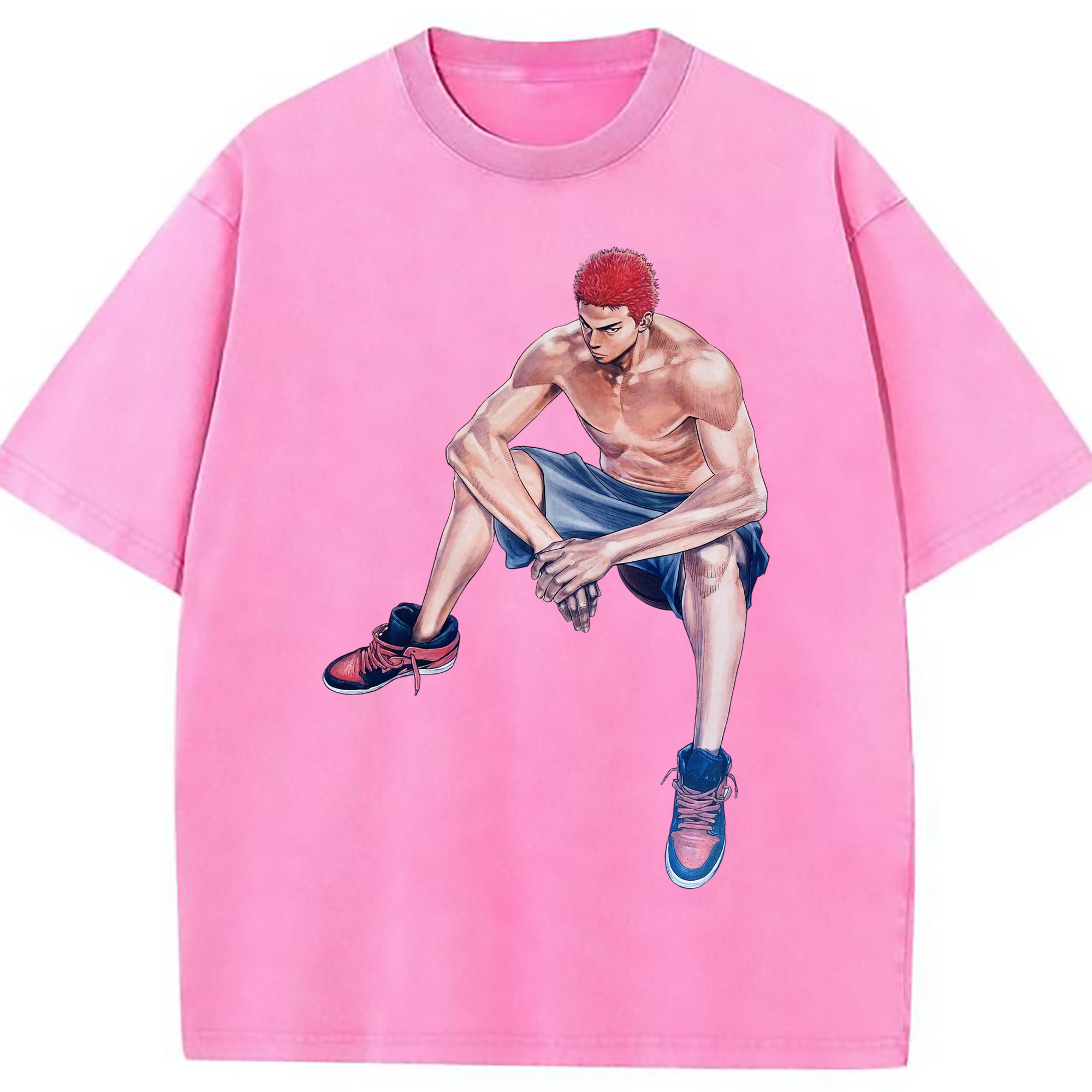 （画像用） SLAM DUNK／スラムダンク 綿100% ヴィンテージ風 半袖Tシャツ（フロントプリント）